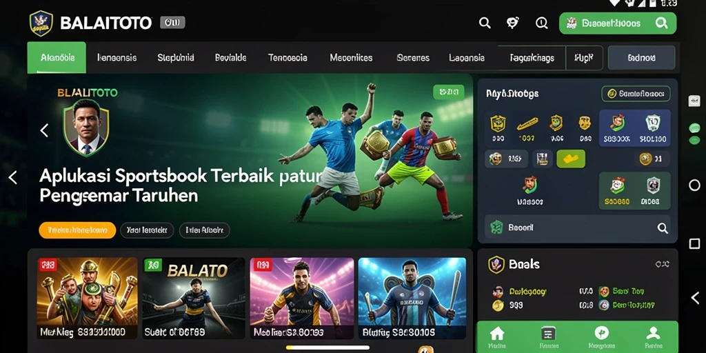 Tampilan gameplay menarik dari aplikasi Sportsbook BALAITOTO.