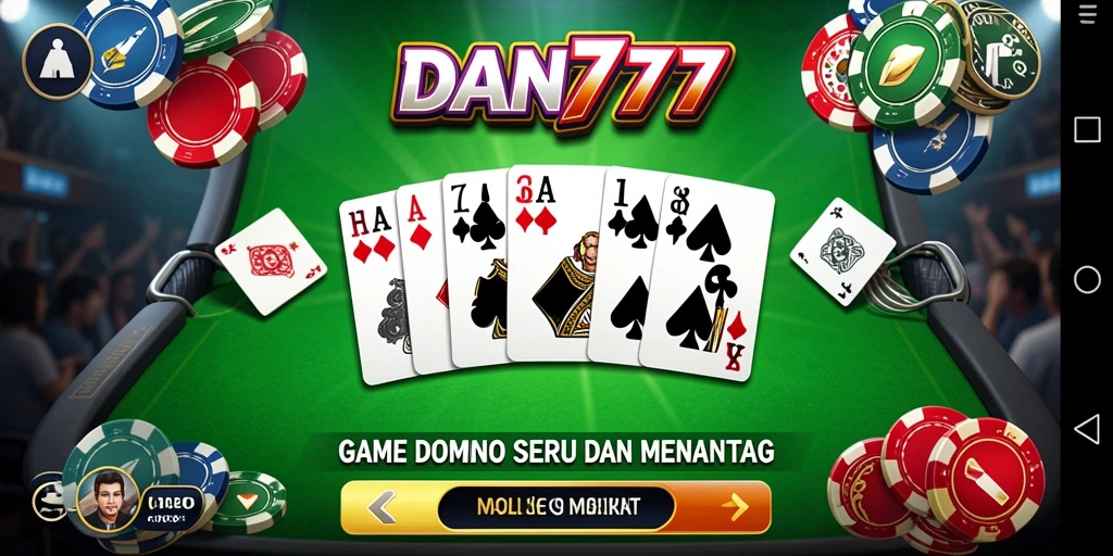 Tangkapan layar gameplay seru dari DAN777 menampilkan aksi domino.