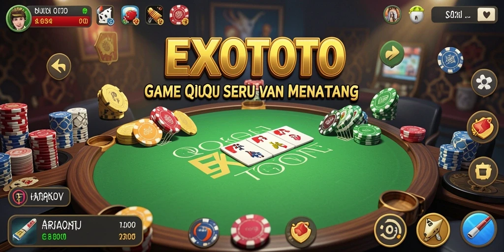 Tampilan gameplay EXOTOTO dengan grafik memukau game QiuQiu.