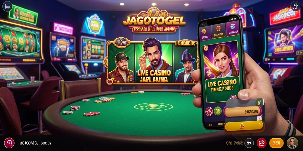 Screenshot gameplay JAGOTOGEL menampilkan dealer yang ramah dan interaksi nyata.