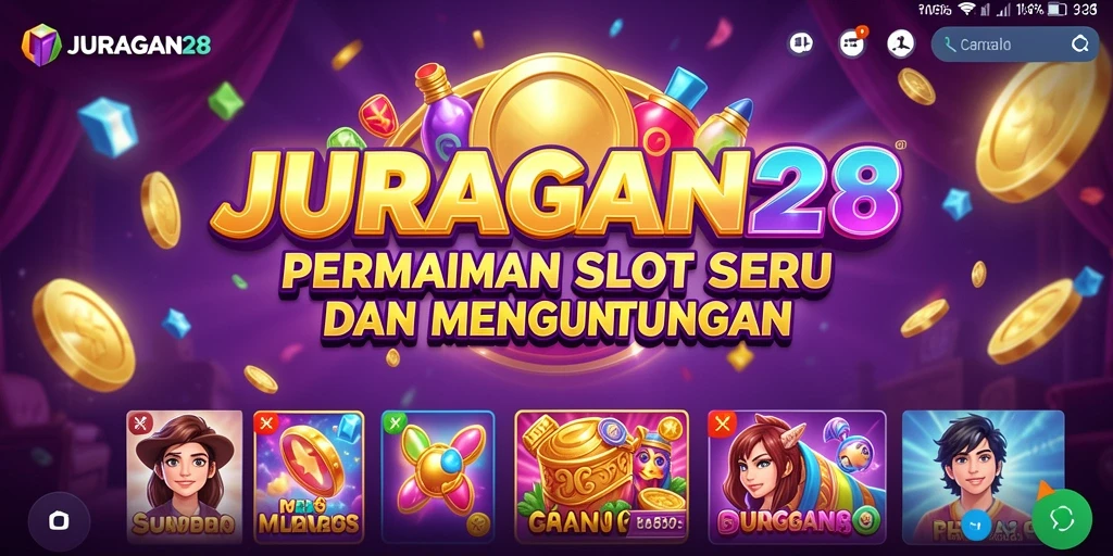 Tampilan gameplay menarik dari permainan Slot JURAGAN28.