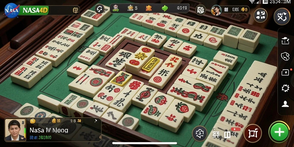 Screenshot menampilkan gameplay Mahjong yang menarik dan menantang.