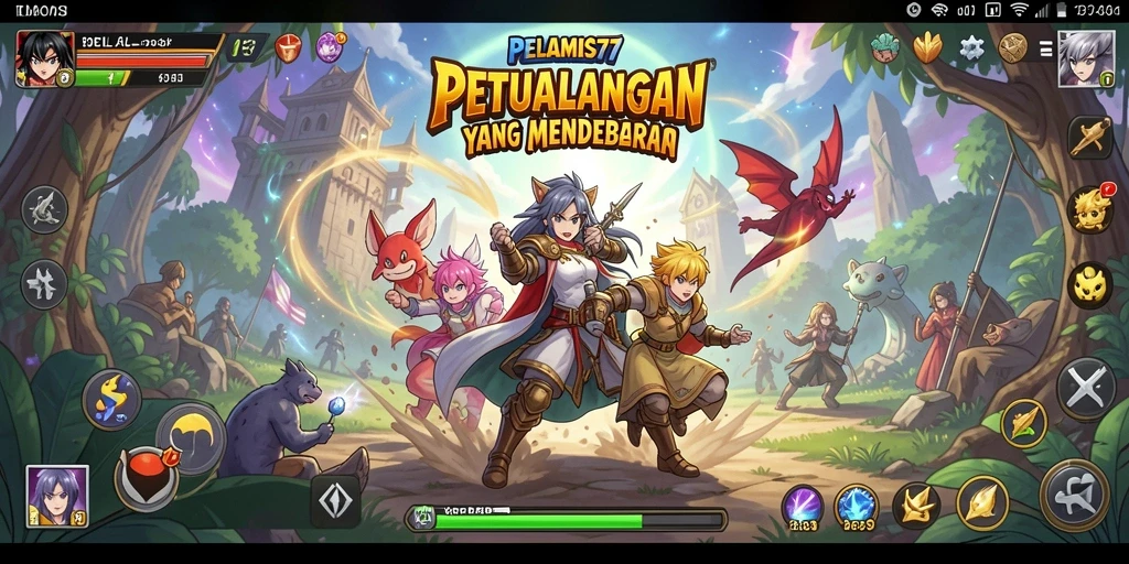 Tampilan gameplay PELAMIS77 yang seru dan menarik