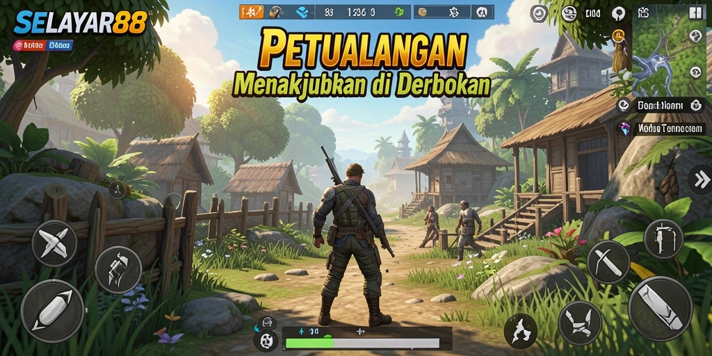 Pemandangan indah dari gameplay di dunia terbuka SELAYAR88.
